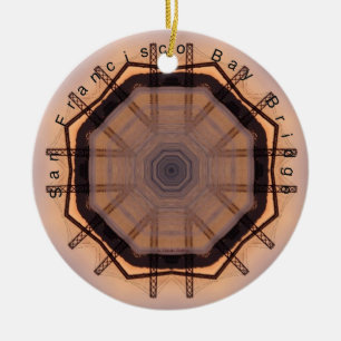 San Francisco Bay Bridge  Ceramic Tree Decoration