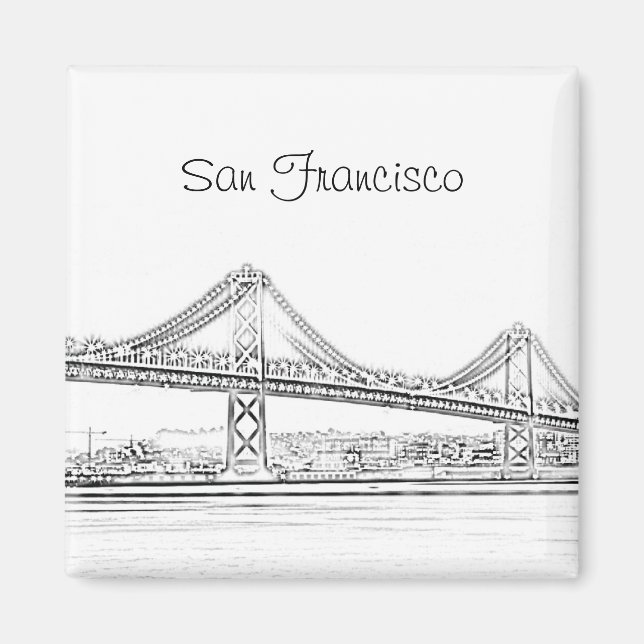 San Francisco Bay Bridge Magnet (Front)