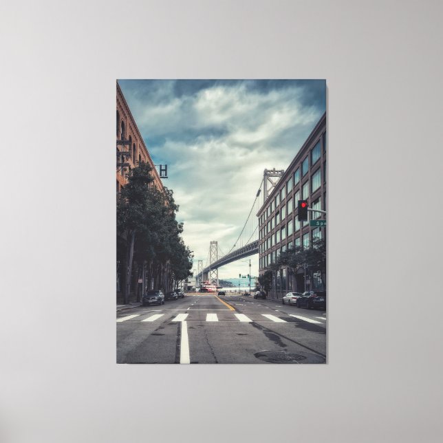 San Francisco Bay Bridge View Canvas Print (Front)