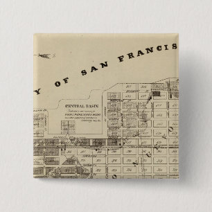 San Francisco Bay Salt Marsh 15 Cm Square Badge