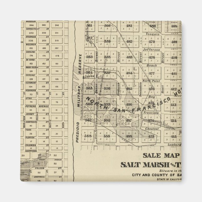 San Francisco Bay Salt Marsh 2 Magnet (Front)