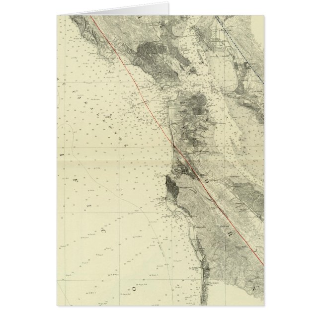 San Francisco Bay showing San Andreas Rift (Front)