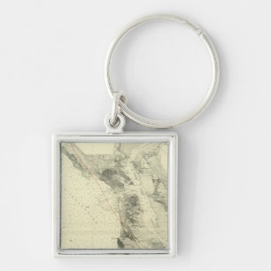 San Francisco Bay showing San Andreas Rift Key Ring