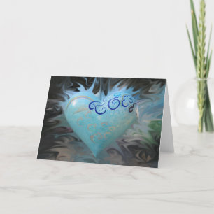 San Francisco Blue Heart - card
