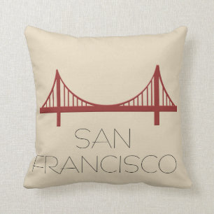 San Francisco Bridge Modern Cushion
