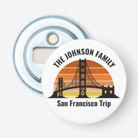 San Francisco Bridge Sunset Custom Trip Souvenir