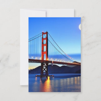 San Francisco Bridge Thank You Card Event Invites