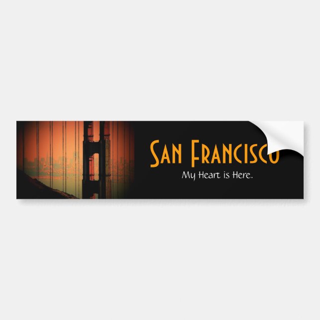 San Francisco Bumper Sticker - Customised (Front)