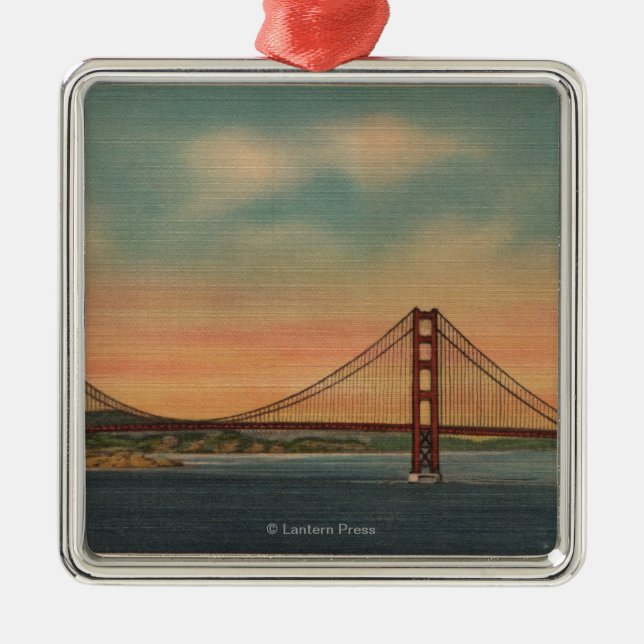 San Francisco, CA 2 Metal Tree Decoration (Front)