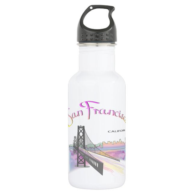 San Francisco, CA 532 Ml Water Bottle (Front)