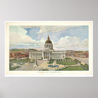 San Francisco, CA. City Hall (0286A) Poster