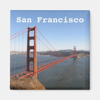 San Francisco CA, Golden Gate Bridge fridge magnet