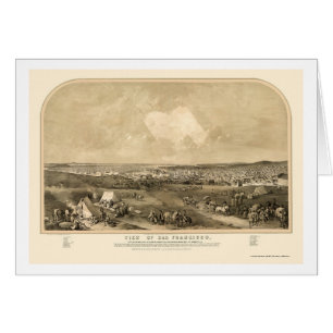 San Francisco, CA Panoramic Map - 1851