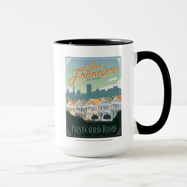 San Francisco, CA - Postcard Row Mug (Right)