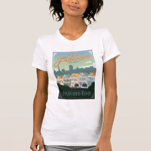 San Francisco, CA - Postcard Row T-Shirt
