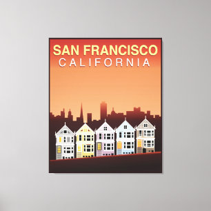 San Francisco, CA   The Painted Ladies Canvas Print