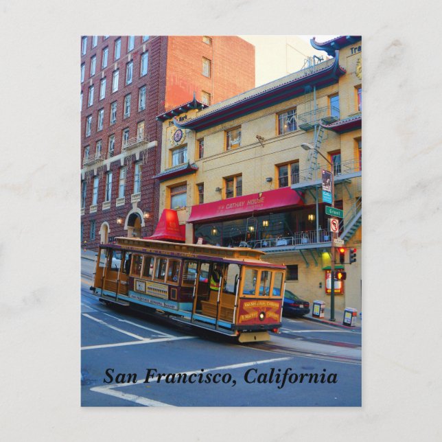 San Francisco Cable Car #5 Postcard (Front)