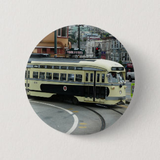 San Francisco Cable Car 6 Cm Round Badge
