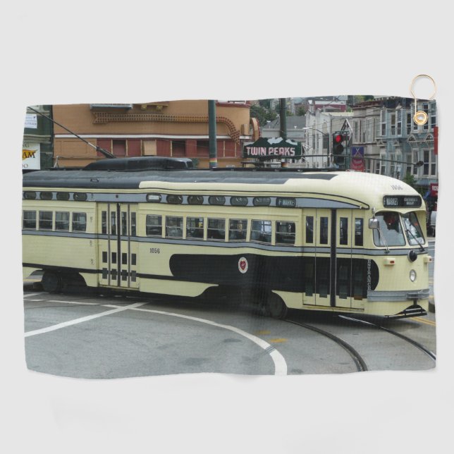 San Francisco Cable Car Golf Towel (Horizontal)