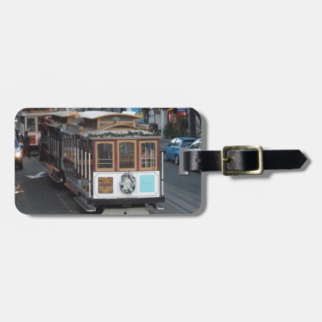 San Francisco Cable Car Luggage Tag (Front Horizontal)