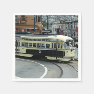San Francisco Cable Car Napkin
