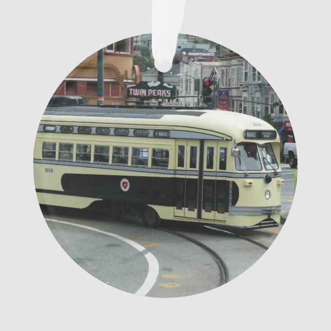 San Francisco Cable Car Ornament (Front)