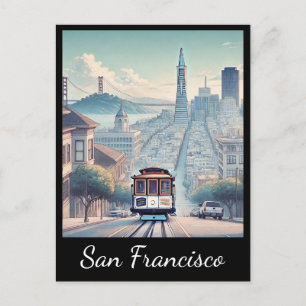 San Francisco Cable Car  Postcard