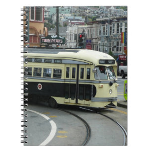 San Francisco Cable Car Spiral Notebook