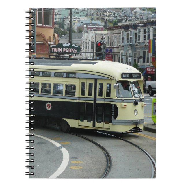 San Francisco Cable Car Spiral Notebook (Front)