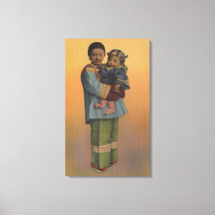 San Francisco, CAChinese Woman & Baby Canvas Print