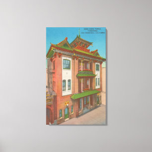 San Francisco, CAKong Chow Temple in Chinatown Canvas Print