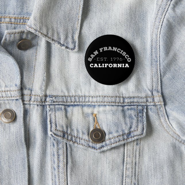 San Francisco California 6 Cm Round Badge (In Situ)