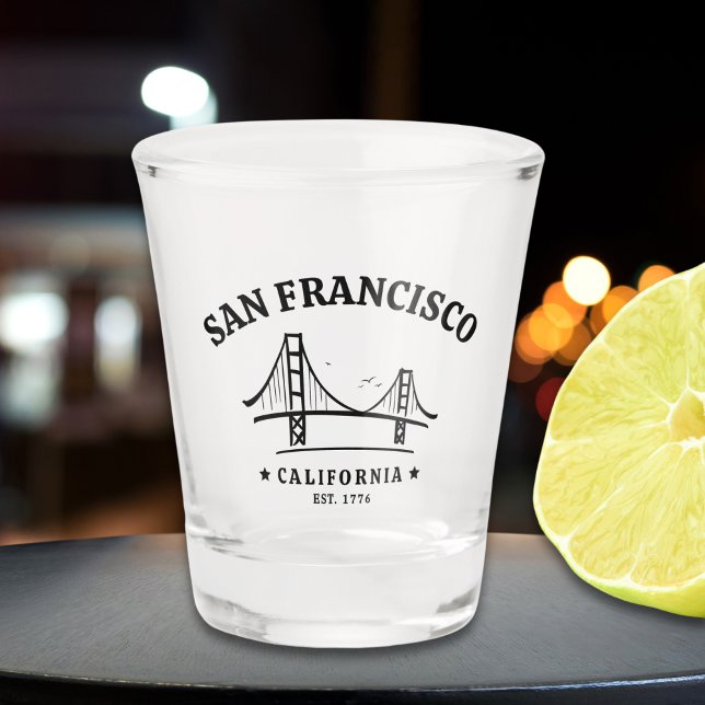 San Francisco California Beatiful Landscape Shot Glass (Creator Uploaded)