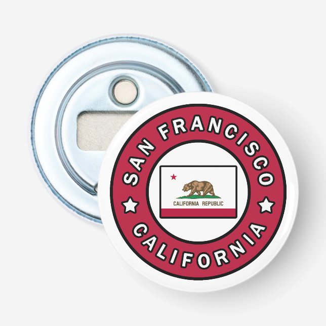 San Francisco California Bottle Opener (Front)
