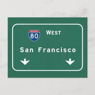 San Francisco California ca Interstate Highway : Postcard