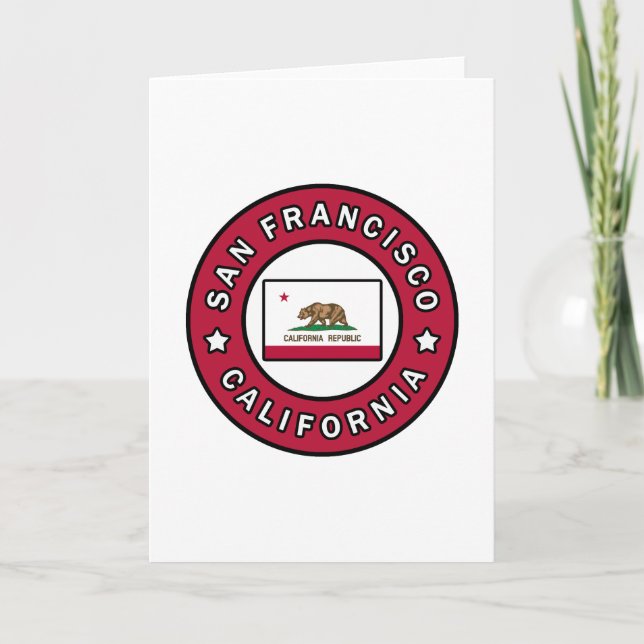 San Francisco California Card (Front)