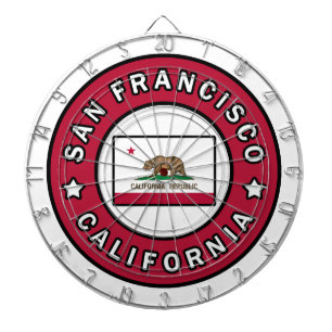 San Francisco California Dartboard