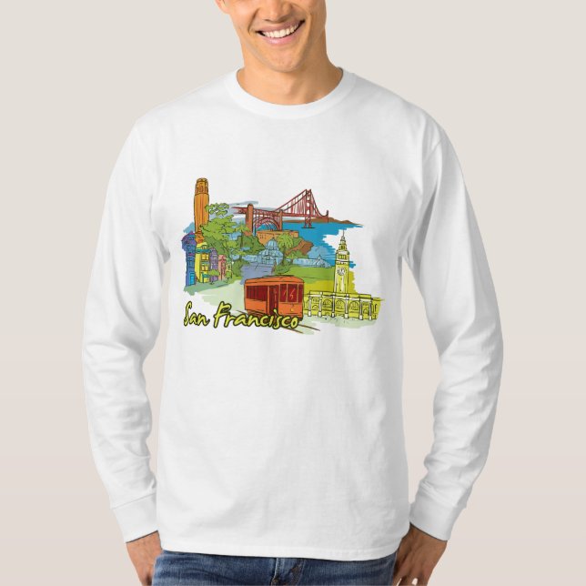 San Francisco, California Famous City T-Shirt (Front)