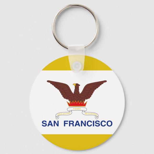 San Francisco (California)  flag Keychain (Front)