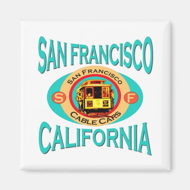 San Francisco California Gift Magnet (Front)