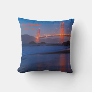 San Francisco California Golden Gate Bridge Cushion