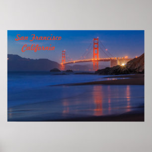 San Francisco California Golden Gate Bridge Poster