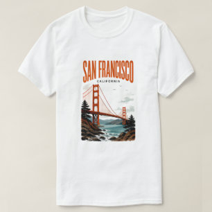 San Francisco California Golden Gate Bridge Travel T-Shirt