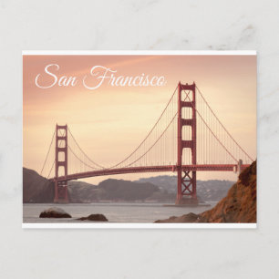 San Francisco California, Golden Gate Bridge, USA Postcard