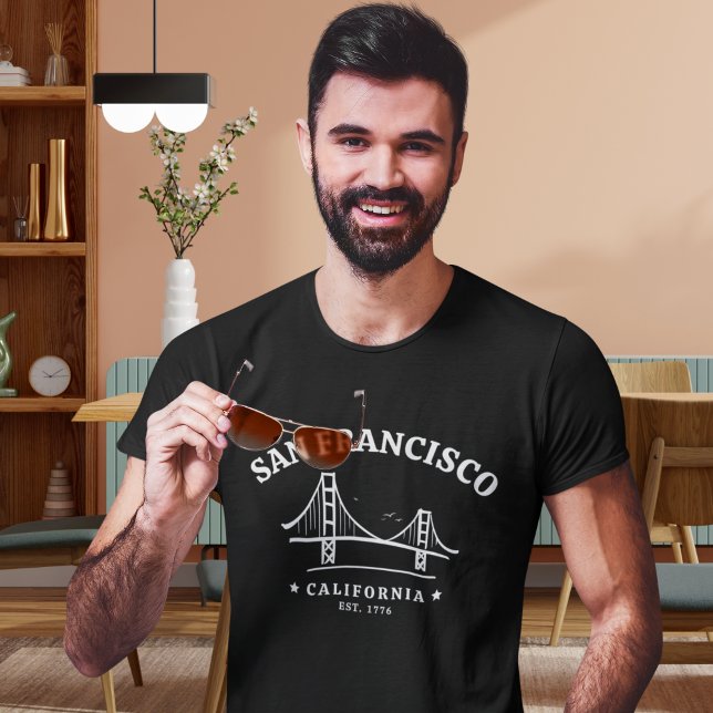 San Francisco California Golden Gate Landscape T-Shirt (Creator Uploaded)