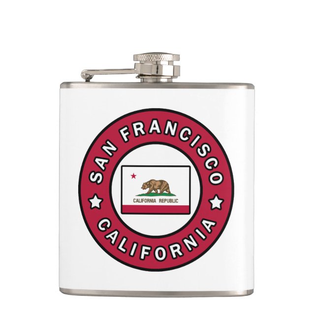 San Francisco California Hip Flask (Front)