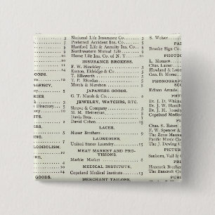 San Francisco California Index 15 Cm Square Badge
