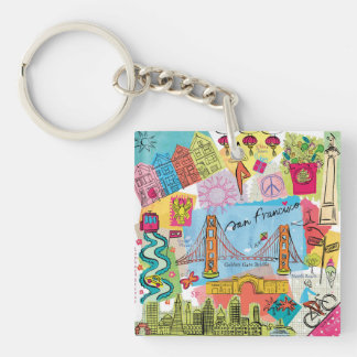 San Francisco, California Key Ring