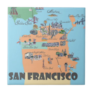 San Francisco California Map Tile