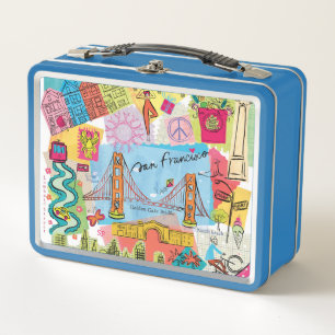 San Francisco, California Metal Lunch Box